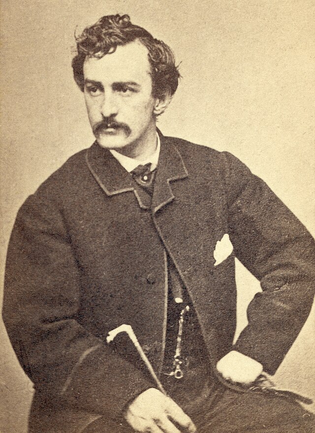 A photo portrait of John Wilkes Booth.